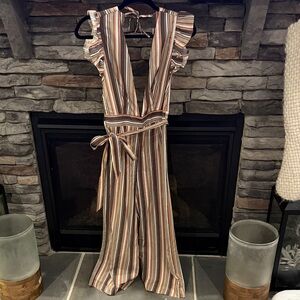 Storia Multicolor Striped Jumpsuit